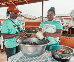 Mahlzeit für eine Person in Ghana