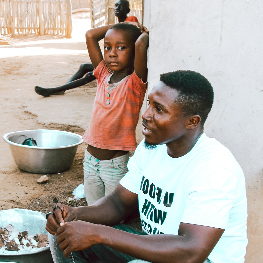 Buy Food with Plastic Ghana, Elmina. 